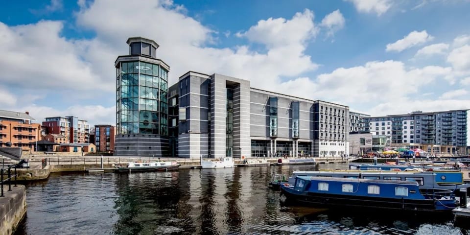 Royal Armouries Museum on the docks in Leeds